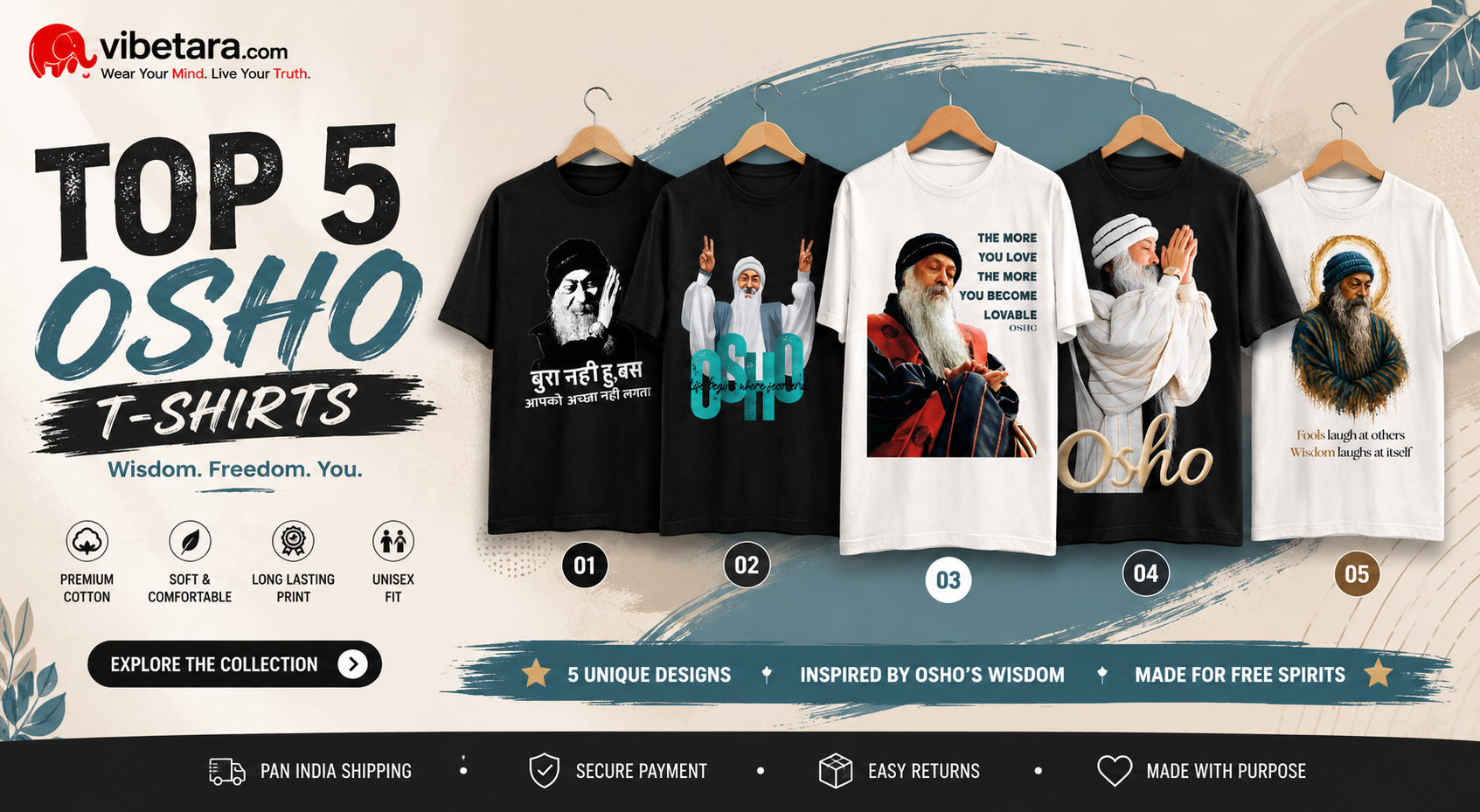 Top 5 Osho T-Shirt Designs