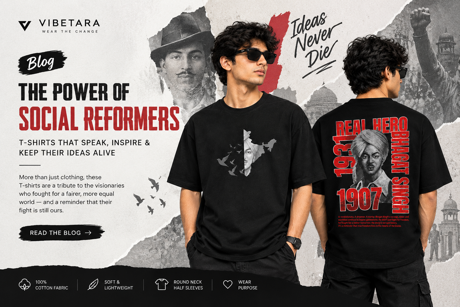 Best 5 Bhagat Singh T-Shirts: Five Designs, One Powerful Legacy