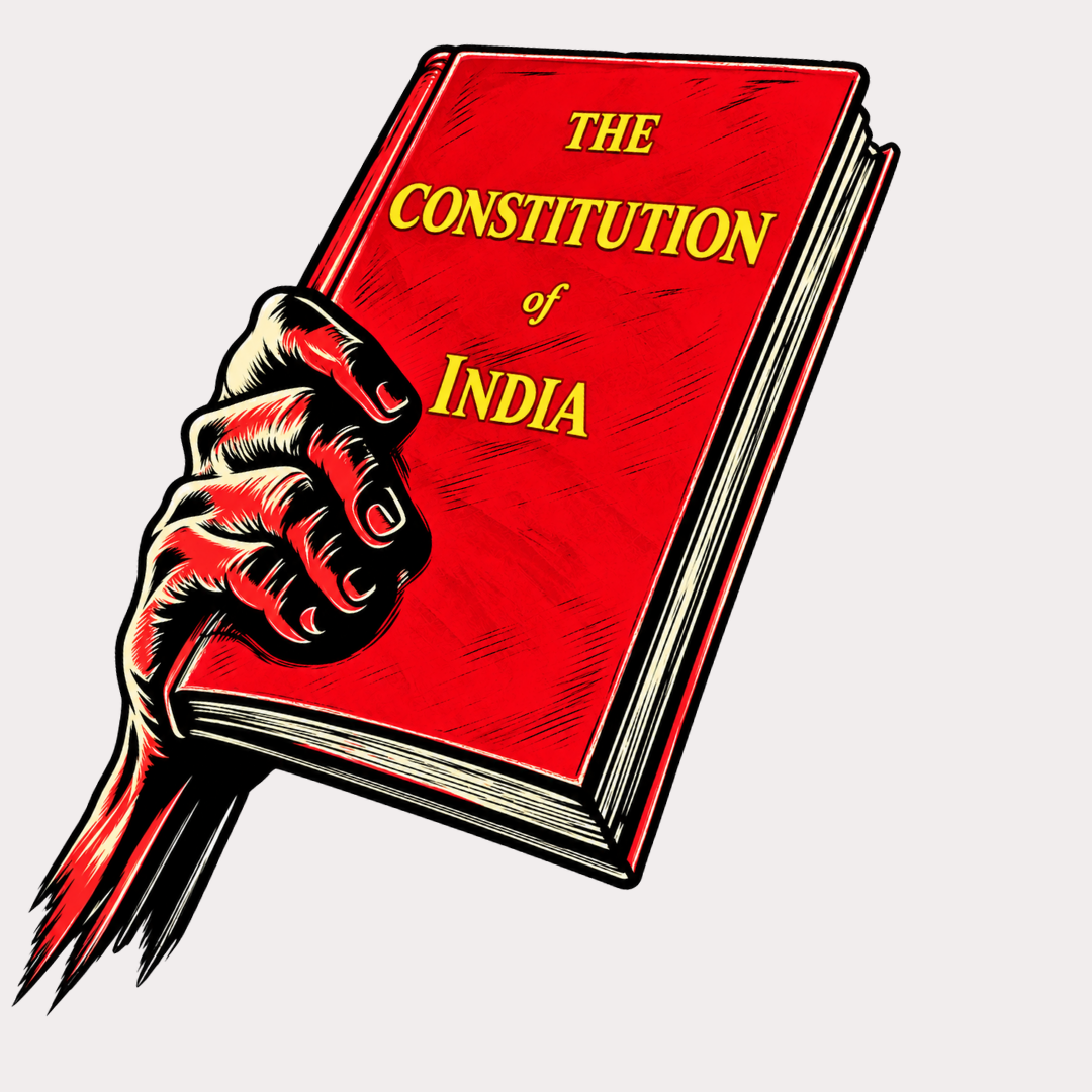VIBETARA | Constitution of India T-Shirt | Powerful Graphic Tee | Patriotic Streetwear Cotton T-Shirt for Men & Women