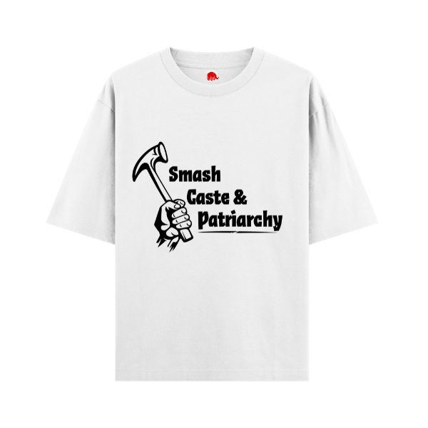 VIBETARA | Smash Caste & Patriarchy | Dr. Ambedkar Graphic T-Shirt tee | Oversize & Regular fit Premium Unisex Tee
