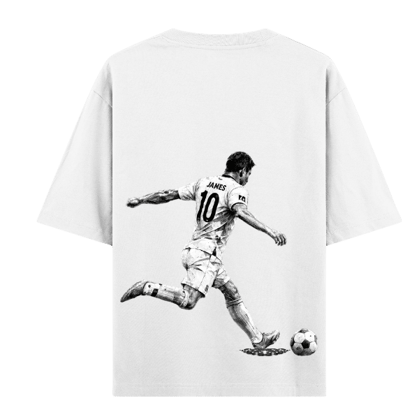 Vibetara-Game Changer 10 Football Oversized T-Shirt | Dynamic Soccer Graphic Tee