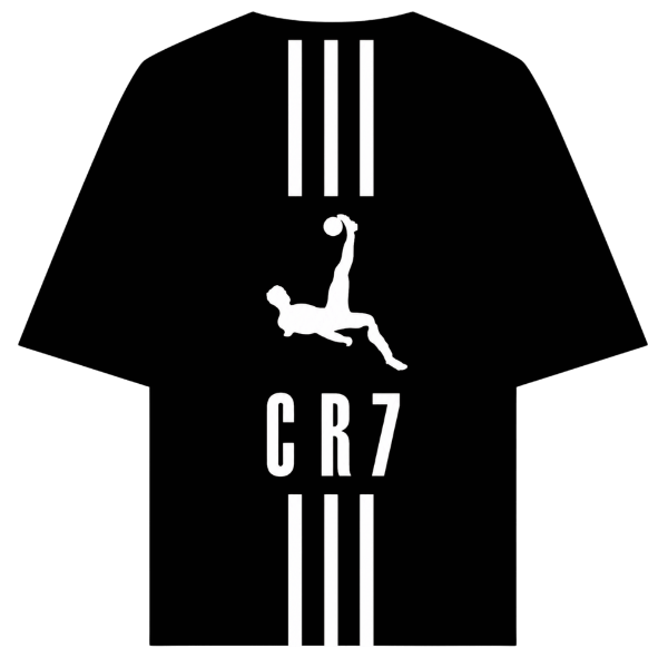 Vibetara-CR7 Bicycle Kick Streetwear Oversized T-Shirt | Football Icon Graphic Tee