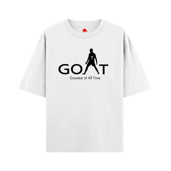 Vibetara-GOAT 7 Football Statement Oversized T-Shirt | Legendary Fan Graphic Tee