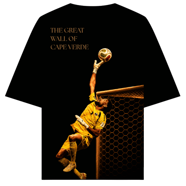 Vibetara-The Great Wall of Cape Verde Oversized T-Shirt | Goalkeeper Legend Edition