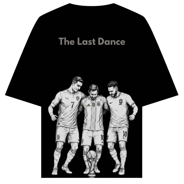 Vibetara-The Last Dance Legends Oversized T-Shirt | Football Icons Tribute Tee