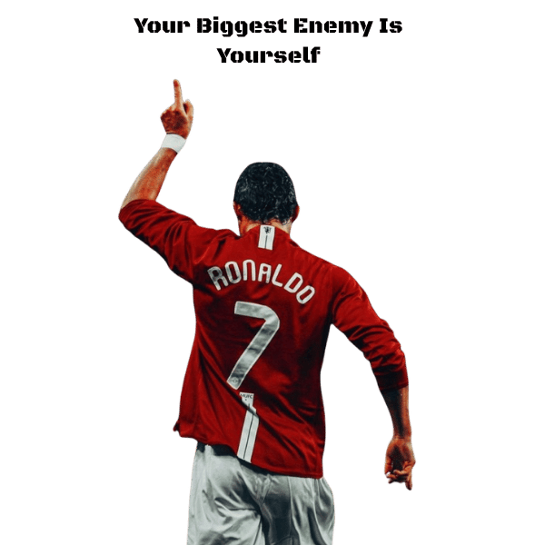 Vibetara-Rise Above Ronaldo 7 Oversized T-Shirt | Motivational Football Graphic Tee