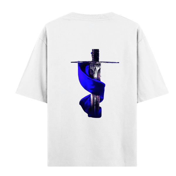 Viebtara – Shadow Warrior Sword Graphic T-Shirt | Oversized & Regular Fit | “No Fear, Only Strength” | Unique Desifn T-shirt
