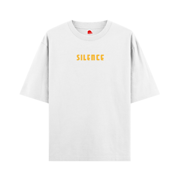 Vibetara- Inspired Silence Buddha Oversized T-Shirt | Premium Graphic Tee (Black & White)