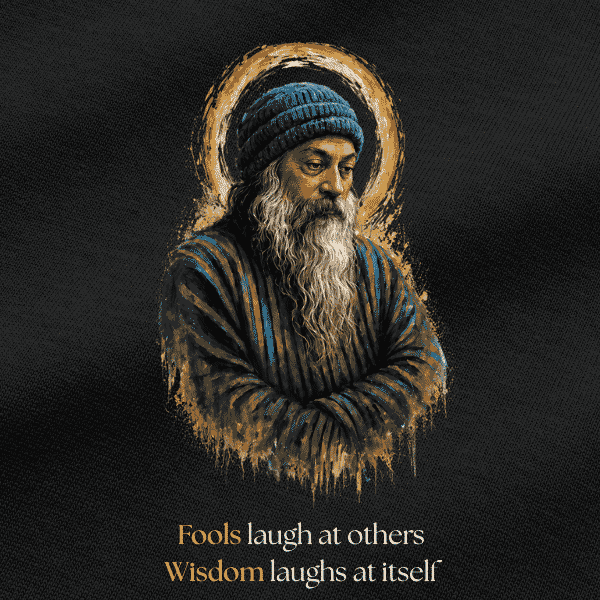 Vibetara-Osho Wisdom Quote Oversized T-Shirt for Men & Women | Spiritual Graphic Tee