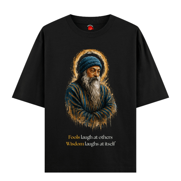 Vibetara-Osho Wisdom Quote Oversized T-Shirt for Men & Women | Spiritual Graphic Tee