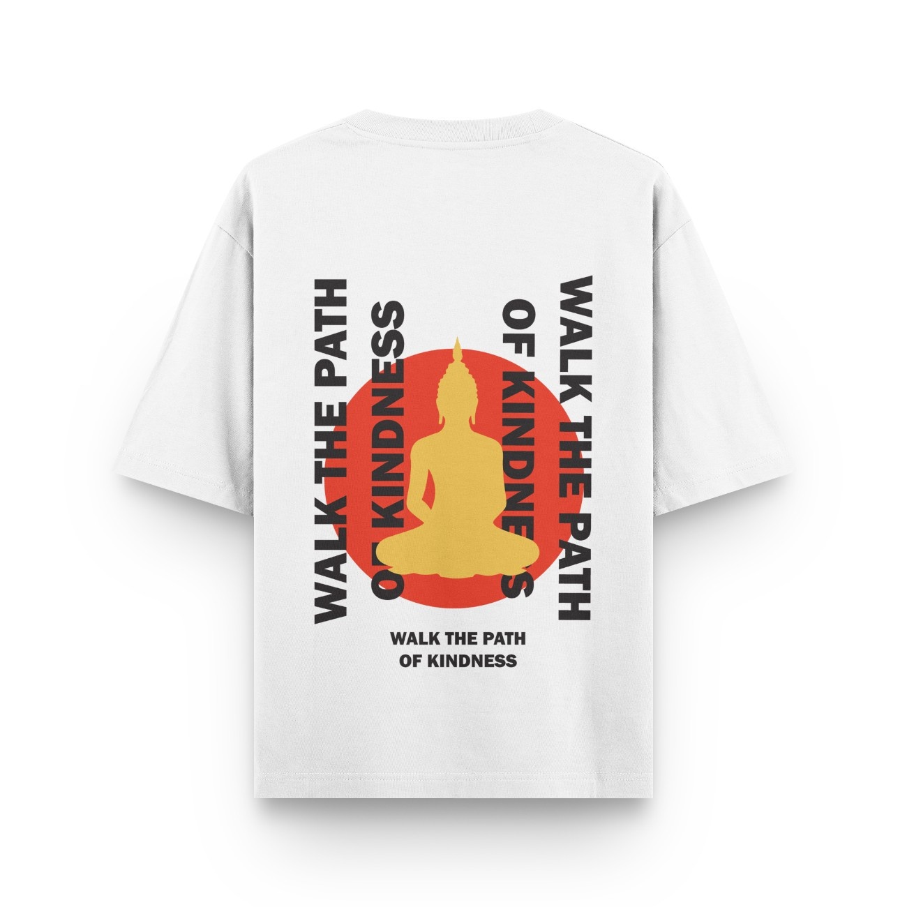 Vibetara - Lord Buddha Printed T Shirts | High-Quality 100% Cotton | Unisex | Relaxed, Stylish Tee | Perfect for Everyday Comfort | Oversized T-Shirts
