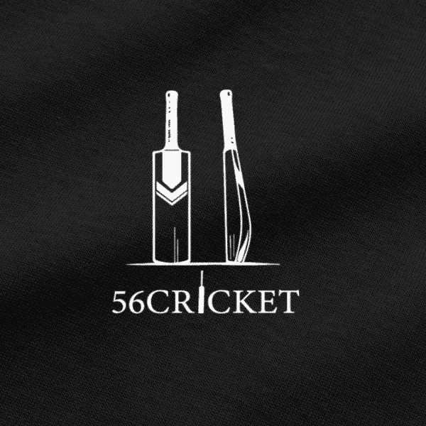 Vibetara-56 Cricket Minimal Graphic Oversized T-Shirt | Classic Cricket Fan Tee