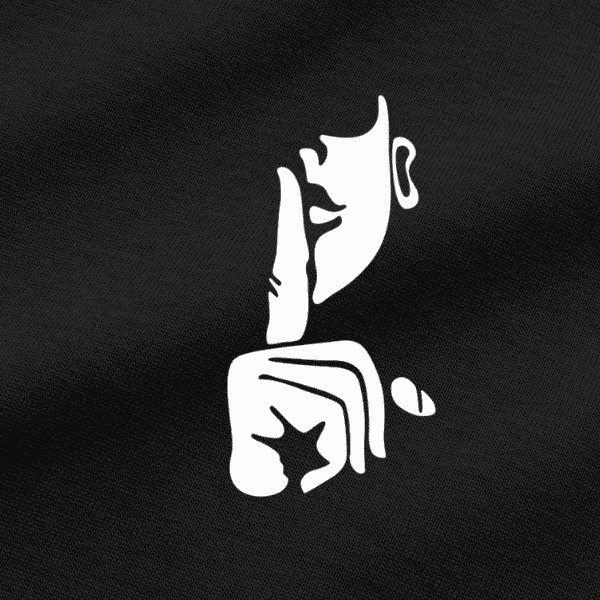 Vibetara-Silent Attitude Graphic Oversized T-Shirt for Men & Women | Minimal Aesthetic Printed Tee